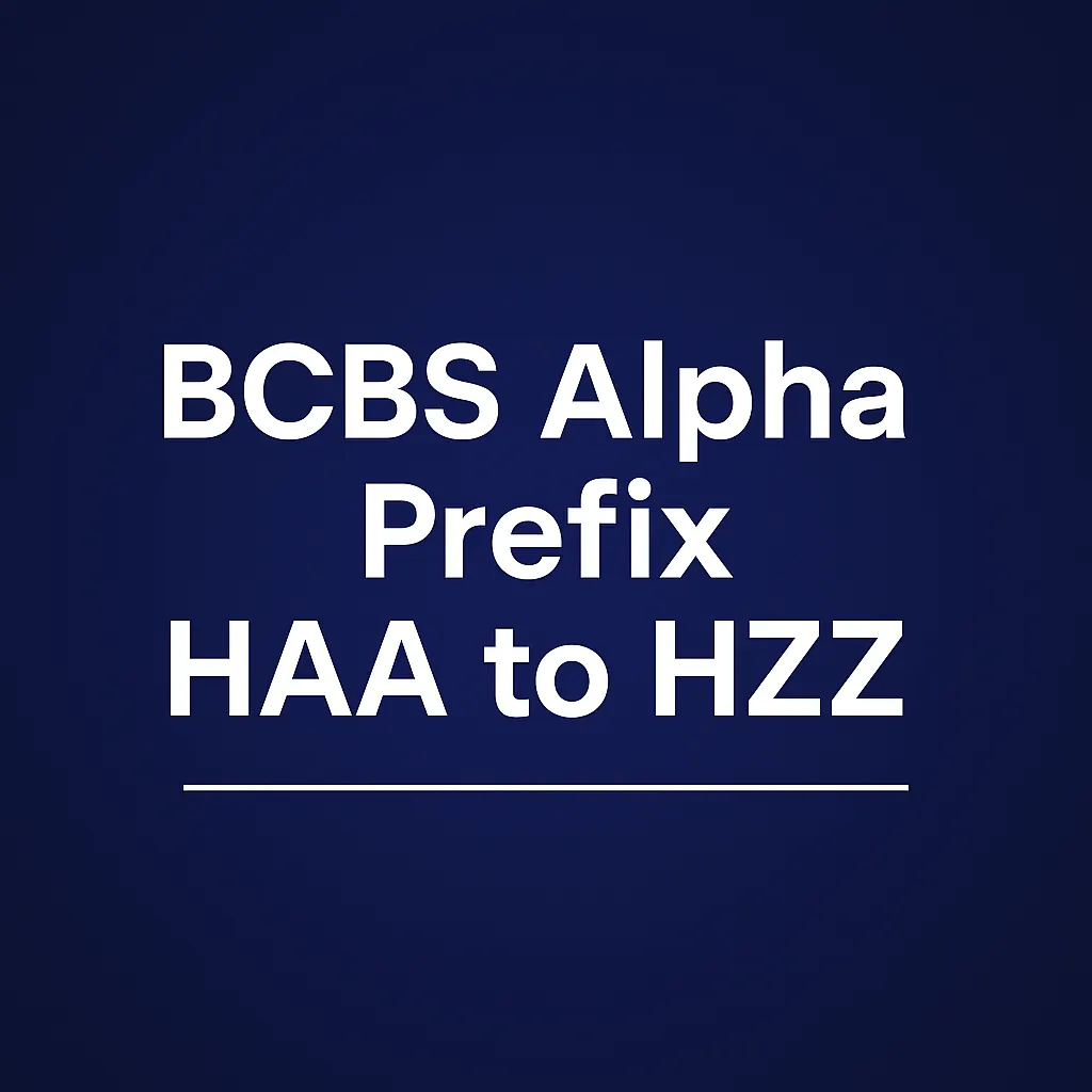 BCBS Alpha Prefix HAA to HZZ featured banner
