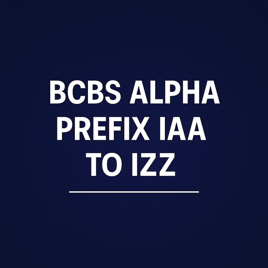 BCBS Alpha Prefix IAA to IZZ featured banner