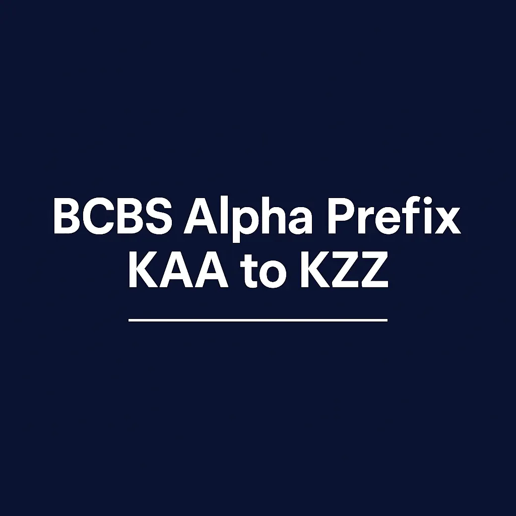 BCBS Alpha Prefix KAA to KZZ featured banner