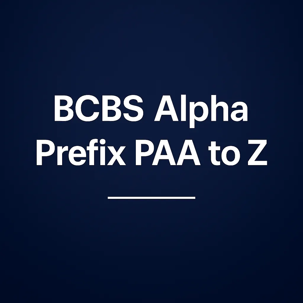 BCBS Alpha Prefix PAA to PZZ featured banner