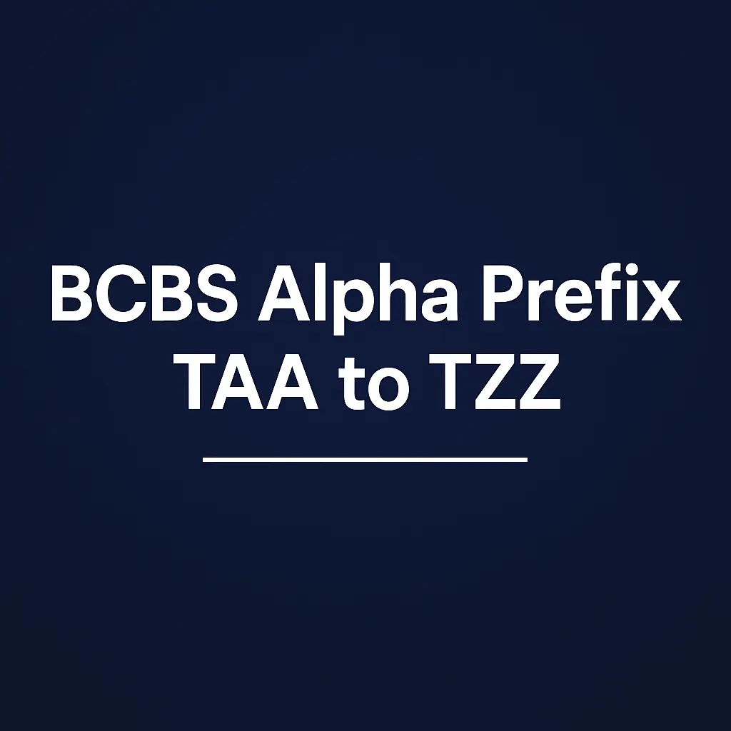 BCBS Alpha Prefix TAA to TZZ featured banner