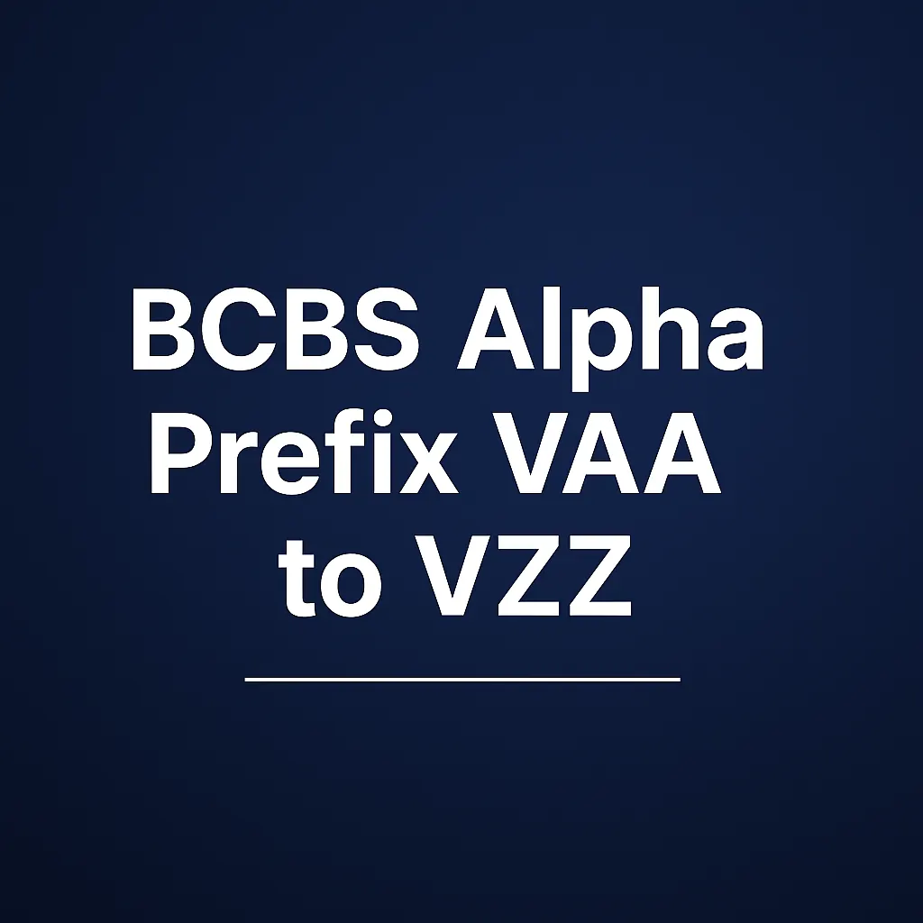 BCBS Alpha Prefix VAA to VZZ featured banner